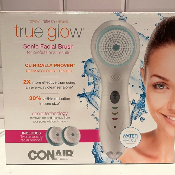 Conair True Glow Sonic Facial Brush Review Conair | Skincare | Conair True Glow Sonic Facial Brush | Poshmark